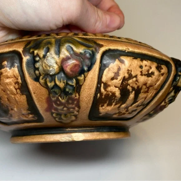 1920s Roseville Pottery Florentine low bowl - Picture 8 of 16